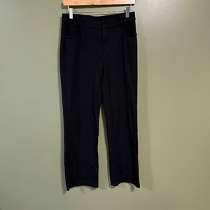 FANTASTIC ATHLETA dress pants Ponte classic slacks black size 10